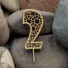 Load image into Gallery viewer, "Small Numbers" Wooden Cake Toppers For Special Occasion: Birthday Anniversary