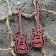 Load image into Gallery viewer, "Electric Guitar" Musical Instrument Dangle Earrings