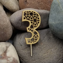 Load image into Gallery viewer, "Small Numbers" Wooden Cake Toppers For Special Occasion: Birthday Anniversary