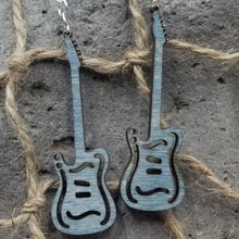Load image into Gallery viewer, "Electric Guitar" Musical Instrument Dangle Earrings