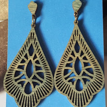 Load image into Gallery viewer, "Teardrop 70's Style" Stud Earrings