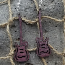 Load image into Gallery viewer, "Electric Guitar" Musical Instrument Dangle Earrings