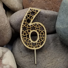 Load image into Gallery viewer, "Small Numbers" Wooden Cake Toppers For Special Occasion: Birthday Anniversary