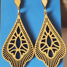 Load image into Gallery viewer, "Teardrop 70's Style" Stud Earrings