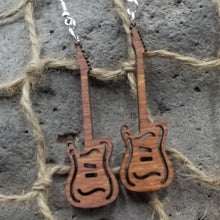 Load image into Gallery viewer, "Electric Guitar" Musical Instrument Dangle Earrings
