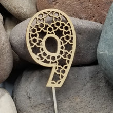 Load image into Gallery viewer, "Small Numbers" Wooden Cake Toppers For Special Occasion: Birthday Anniversary