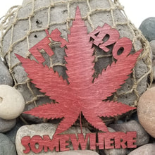 Load image into Gallery viewer, "It's 420 Somewhere" Marijuana Leaf Wall Hanging or Craft Add-on Decor USA