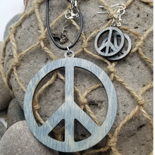 Load image into Gallery viewer, "Peace Sign" Earring and Necklace Set