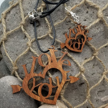 Load image into Gallery viewer, "I Love You" Earring and Necklace Set