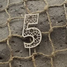 Load image into Gallery viewer, "Small Numbers" Wooden Cake Toppers For Special Occasion: Birthday Anniversary
