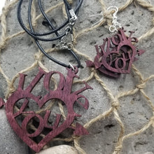 Load image into Gallery viewer, "I Love You" Earring and Necklace Set
