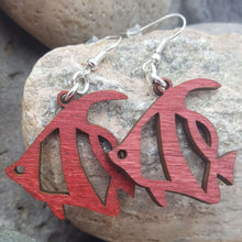 Load image into Gallery viewer, "Fish" Sea Life Dangle Wire Earrings