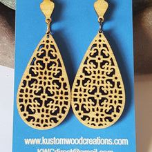 Load image into Gallery viewer, "Waterdrop Filigree" Style Stud Earrings