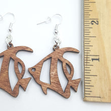 Load image into Gallery viewer, "Fish" Sea Life Dangle Wire Earrings
