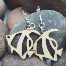 Load image into Gallery viewer, "Fish" Sea Life Dangle Wire Earrings