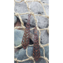 Load image into Gallery viewer, "Tie or Prism" Long Dangle Earrings