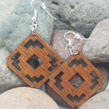 Load image into Gallery viewer, Aztec Southwestern Style Boho Dangle Earrings