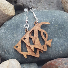 Load image into Gallery viewer, "Fish" Sea Life Dangle Wire Earrings