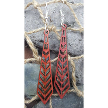 Load image into Gallery viewer, "Tie or Prism" Long Dangle Earrings