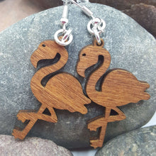 Load image into Gallery viewer, "Flamingo Bird" Dangle Wire Earrings