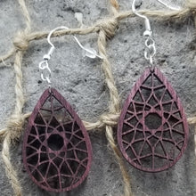 Load image into Gallery viewer, "Dreamcatcher" Teardrop Dangle Earrings