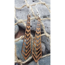 Load image into Gallery viewer, "Tie or Prism" Long Dangle Earrings