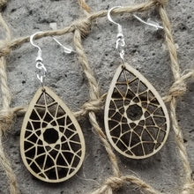 Load image into Gallery viewer, "Dreamcatcher" Teardrop Dangle Earrings