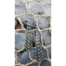 Load image into Gallery viewer, &quot;Tie or Prism&quot; Long Dangle Earrings
