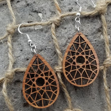 Load image into Gallery viewer, "Dreamcatcher" Teardrop Dangle Earrings