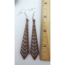 Load image into Gallery viewer, "Tie or Prism" Long Dangle Earrings