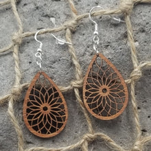 Load image into Gallery viewer, Boho "Sunflower" Teardrop Dangle Earrings