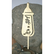 Load image into Gallery viewer, "Its a Boy or Girl" Bottle Wood Cake Topper for Baby Shower