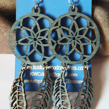 Load image into Gallery viewer, "Dream Catcher" Boho Dangle Wood Earring & Necklace Set