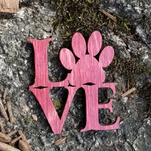 Load image into Gallery viewer, &quot;Love with Paw Print&quot; Pet or Dog Lovers Refrigerator Magnet - USA
