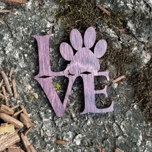 Load image into Gallery viewer, &quot;Love with Paw Print&quot; Pet or Dog Lovers Refrigerator Magnet - USA
