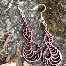 Load image into Gallery viewer, &quot;Twisted&quot; Boho Wood Dangle Earrings
