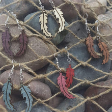 Load image into Gallery viewer, &quot;Feather&quot; Dangle Earrings Boho Small Style 2
