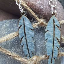 Load image into Gallery viewer, &quot;Feather&quot; Dangle Earrings Small Style 1
