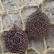 Load image into Gallery viewer, &quot;Filigree Medallion&quot; Style Dangle Earrings

