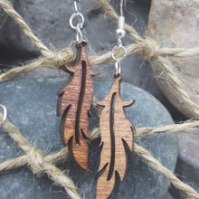 Load image into Gallery viewer, &quot;Feather&quot; Dangle Earrings Boho: Small Style 4
