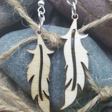 Load image into Gallery viewer, &quot;Feather&quot; Dangle Earrings Boho: Small Style 4

