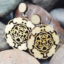 Load image into Gallery viewer, &quot;Medallion&quot; Style Boho Stud Earrings
