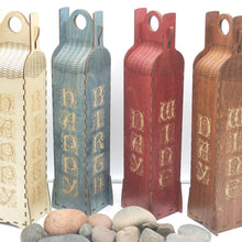 Load image into Gallery viewer, &quot;Happy Birthday Wine&quot; Wood Gift Box for 750ml Bottle in 5 Colors
