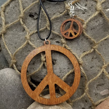 Load image into Gallery viewer, &quot;Peace Sign&quot; Earring and Necklace Set

