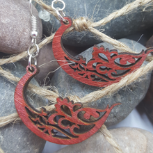 Load image into Gallery viewer, &quot;Crescent Moon&quot; Style Boho Dangle Earrings
